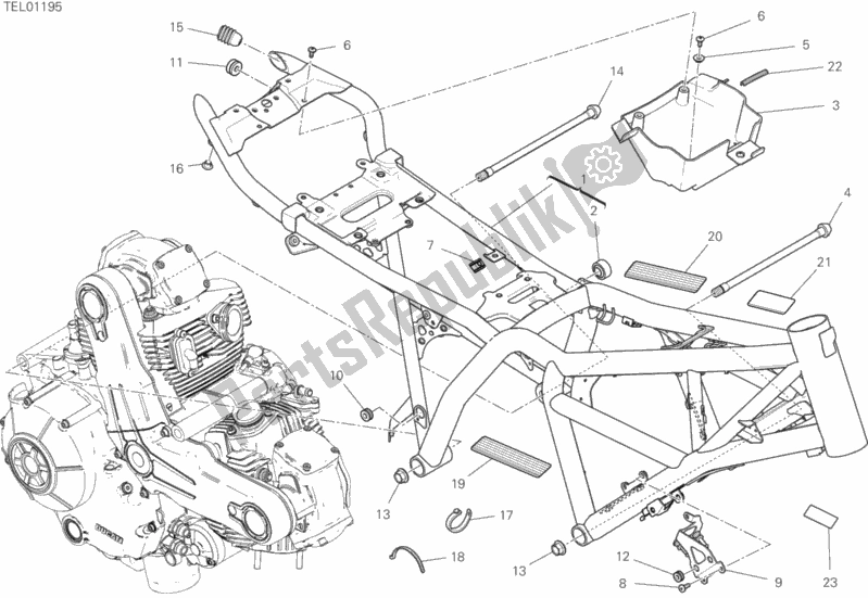 Toutes les pièces pour le Cadre du Ducati Scrambler Icon Dark Thailand 803 2020